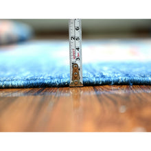 Load image into Gallery viewer, 5&#39;10&quot;x8&#39;10&quot; Celestial Blue, Afghan Peshawar Oceanic Colorful Fish Design, Natural And Shiny Wool, Hand Knotted, Oriental Rug FWR530340