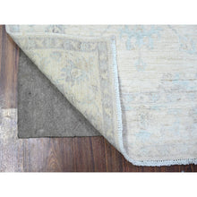 Load image into Gallery viewer, 2&#39;10&quot;x5&#39; Silver Gray, Hand Knotted, Natural Dyes, Organic Wool, White Wash Peshawar All Over Pattern, Oriental Rug FWR530532