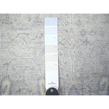 Load image into Gallery viewer, 4&#39;x6&#39; Stone Blue, White Wash Peshawar, Organic Wool, Vegetables Dyes, Hand Knotted, Oriental Rug FWR530538