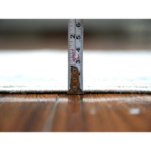 Load image into Gallery viewer, 1&#39;10&quot;x3&#39; Linen White, Pure Wool, Faded Out White Wash Peshawar With Samarkand Design, Hand Knotted, Mat Oriental Rug FWR530544