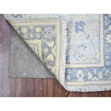 Load image into Gallery viewer, 1&#39;10&quot;x3&#39; Cloud Gray, White Wash Peshawar with All Over Design, Pure Wool, Hand Knotted, Natural Dyes, Mat Oriental Rug FWR530574