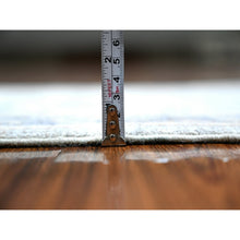 Load image into Gallery viewer, 1&#39;10&quot;x3&#39; Cloud Gray, White Wash Peshawar With All Over Design, Pure Wool, Hand Knotted, Natural Dyes, Mat Oriental Rug FWR530574