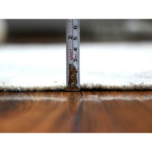 Load image into Gallery viewer, 4&#39;x16&#39;1&quot; Lily White, Hand Knotted Faded Out  Afghan Angora Oushak With All Over Design, Soft And Vibrant Wool, Oriental Wide Runner Rug FWR530616