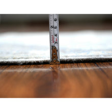 Load image into Gallery viewer, 2&#39;8&quot;x19&#39;9&quot; Goose Gray, Soft Wool, Fine Peshawar With Heriz Design, Hand Knotted, Vegetable Dyes, Dense Weave, Xl Runner, Oriental Rug FWR530796