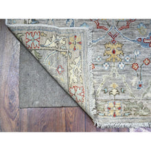 Load image into Gallery viewer, 3&#39;x9&#39;10&quot; Cloudy Gray, Fine Aryana Bidjar Garus Design, Natural Dyes, Luxurious Wool, Hand Knotted, Runner Oriental Rug FWR530928