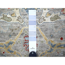 Load image into Gallery viewer, 3&#39;x9&#39;10&quot; Cloudy Gray, Fine Aryana Bidjar Garus Design, Natural Dyes, Luxurious Wool, Hand Knotted, Runner Oriental Rug FWR530928