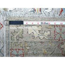 Load image into Gallery viewer, 3&#39;x9&#39;10&quot; Cloudy Gray, Fine Aryana Bidjar Garus Design, Natural Dyes, Luxurious Wool, Hand Knotted, Runner Oriental Rug FWR530928