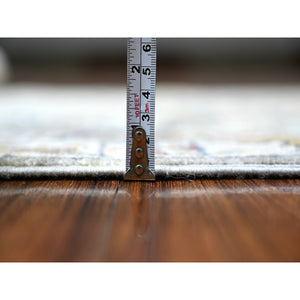 3'x4'9" Gauntel Gray, Vegetable Dyes, Bidjar Garus Design, Aryana Soft Wool, Hand Knotted, Oriental Rug FWR530946