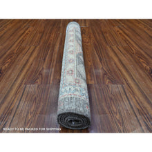 Load image into Gallery viewer, 3&#39;1&quot;x4&#39;10&quot; Urban Gray, Aryana with North West Persian Design with Small Animal Figurines, Natural Dyes, Luxurious Wool, Hand Knotted, Oriental Rug FWR530958