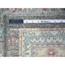 Load image into Gallery viewer, 3&#39;1&quot;x4&#39;10&quot; Urban Gray, Aryana with North West Persian Design with Small Animal Figurines, Natural Dyes, Luxurious Wool, Hand Knotted, Oriental Rug FWR530958
