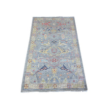 Load image into Gallery viewer, 3&#39;x4&#39;10&quot; Asphyxia Gray, Fine Aryana Bidjar Garus Design, Natural Dyes, Luxurious Wool, Hand Knotted, Runner Oriental Rug FWR530964