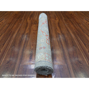 3'x4'10" Asphyxia Gray, Fine Aryana Bidjar Garus Design, Natural Dyes, Luxurious Wool, Hand Knotted, Runner Oriental Rug FWR530964