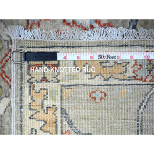3'1"x5' Dorian Gray, Vegetable Dyes, Bidjar Garus Design, Aryana Soft Wool, Hand Knotted, Oriental Rug FWR530982