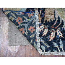 Load image into Gallery viewer, 2&#39;10&quot;x4&#39;9&quot; Millennium Blue, Hand Knotted, Natural Dyes, Soft Wool, Afghan Peshawar with Birds of Paradise, Oriental Rug FWR531006