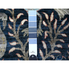 Load image into Gallery viewer, 2&#39;10&quot;x4&#39;9&quot; Millennium Blue, Hand Knotted, Natural Dyes, Soft Wool, Afghan Peshawar with Birds of Paradise, Oriental Rug FWR531006