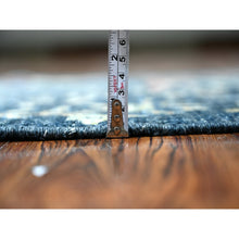 Load image into Gallery viewer, 2&#39;7&quot;x10&#39; Millennium Blue, Afghan Peshawar With Birds Of Paradise, Hand Knotted, Vegetable Dyes, Natural Wool, Runner, Oriental Rug FWR531024