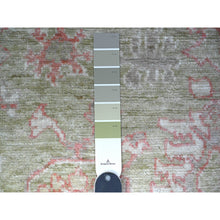 Load image into Gallery viewer, 3&#39;x4&#39;10&quot; Reseda Green, Afghan Angora Oushak, Hand Knotted, Vegetable Dyes, Dense Weave, Soft Wool, Oriental Rug FWR531096
