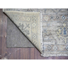 Load image into Gallery viewer, 6&#39;1&quot;x9&#39; Steely Gray, Hand Knotted Natural Dyes Afghan Angora Oushak All Over Vines And Motifs, Vibrant Wool Oriental Rug FWR531156