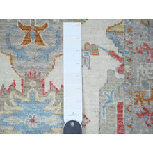 Load image into Gallery viewer, 2&#39;8&quot;x9&#39;10&quot; Baby Powder White, Fine Aryana, Sultanabad Leaf Design, Hand Knotted, Natural Dyes, Vibrant Wool, Runner Oriental Rug FWR531270