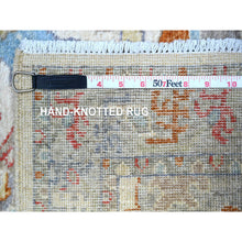 Load image into Gallery viewer, 2&#39;8&quot;x9&#39;10&quot; Baby Powder White, Fine Aryana, Sultanabad Leaf Design, Hand Knotted, Natural Dyes, Vibrant Wool, Runner Oriental Rug FWR531270