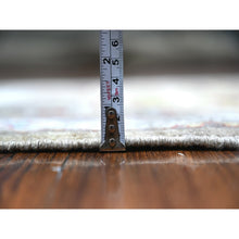 Load image into Gallery viewer, 2&#39;8&quot;x12&#39;1&quot; Ash Grey With Link White, Caucasian Akstafa Design, Fine Aryana, Pure Wool, Hand Knotted, Runner Oriental Rug FWR531276