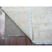 Load image into Gallery viewer, 2&#39;6&quot;x7&#39;10&quot; Goose Gray, White Wash Peshawar, Hand Knotted, Vegetable Dyes, Pure Wool, Runner Oriental Rug FWR531288