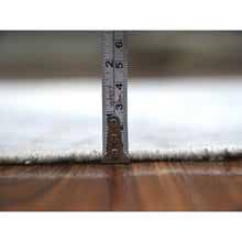 Load image into Gallery viewer, 2&#39;6&quot;x7&#39;10&quot; Goose Gray, White Wash Peshawar, Hand Knotted, Vegetable Dyes, Pure Wool, Runner Oriental Rug FWR531288