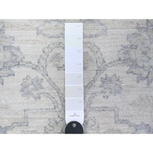 Load image into Gallery viewer, 2&#39;6&quot;x9&#39;10&quot; Toque White, Hand Knotted, Organic Wool, White Wash Peshawar Subtle Design, Runner Oriental Rug FWR531300