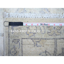 Load image into Gallery viewer, 2&#39;6&quot;x9&#39;10&quot; Toque White, Hand Knotted, Organic Wool, White Wash Peshawar Subtle Design, Runner Oriental Rug FWR531300