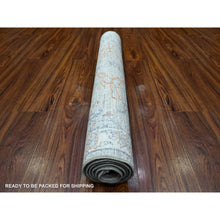 Load image into Gallery viewer, 3&#39;x4&#39;9&quot; Goose Gray, Hand Knotted, Natural Dyes, Soft Wool, White Wash Peshawar, Oriental Rug FWR531306
