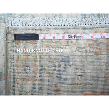 Load image into Gallery viewer, 3&#39;x4&#39;9&quot; Goose Gray, Hand Knotted, Natural Dyes, Soft Wool, White Wash Peshawar, Oriental Rug FWR531306