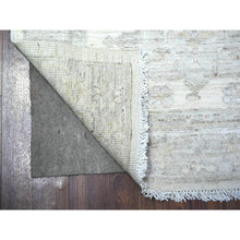 Load image into Gallery viewer, 2&#39;8&quot;x11&#39;3&quot; High Reflective White, Distressed White Wash Peshawar, Hand Knotted, 100% Wool, Runner Oriental Rug FWR531312
