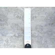 Load image into Gallery viewer, 2&#39;8&quot;x11&#39;3&quot; High Reflective White, Distressed White Wash Peshawar, Hand Knotted, 100% Wool, Runner Oriental Rug FWR531312