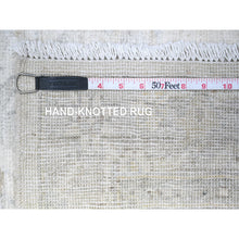 Load image into Gallery viewer, 2&#39;8&quot;x11&#39;3&quot; High Reflective White, Distressed White Wash Peshawar, Hand Knotted, 100% Wool, Runner Oriental Rug FWR531312