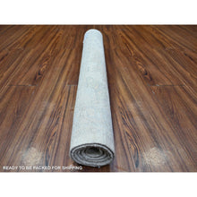 Load image into Gallery viewer, 3&#39;x5&#39; Gainsboro Gray, Natural Dyes, Pure Wool, White Wash Peshawar, Hand Knotted, Oriental Rug FWR531318