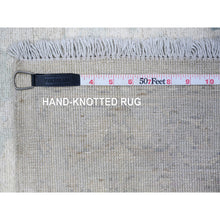 Load image into Gallery viewer, 3&#39;x5&#39; Gainsboro Gray, Natural Dyes, Pure Wool, White Wash Peshawar, Hand Knotted, Oriental Rug FWR531318