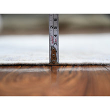 Load image into Gallery viewer, 2&#39;8&quot;x11&#39;6&quot; Gainsboro Gray, Natural Wool, White Wash Peshawar, Hand Knotted, Vegetable Dyes, Runner Oriental Rug FWR531324