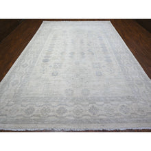 Load image into Gallery viewer, 9&#39;8&quot;x13&#39;6&quot; Daisy White, Hand Knotted, Luxurious Wool, White Wash Peshawar, Pomegranate Design, Oriental Rug FWR531348