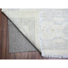 Load image into Gallery viewer, 9&#39;8&quot;x13&#39;6&quot; Daisy White, Hand Knotted, Luxurious Wool, White Wash Peshawar, Pomegranate Design, Oriental Rug FWR531348