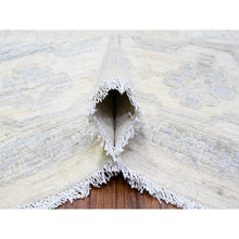 Load image into Gallery viewer, 9&#39;8&quot;x13&#39;6&quot; Daisy White, Hand Knotted, Luxurious Wool, White Wash Peshawar, Pomegranate Design, Oriental Rug FWR531348