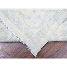 Load image into Gallery viewer, 9&#39;8&quot;x13&#39;6&quot; Daisy White, Hand Knotted, Luxurious Wool, White Wash Peshawar, Pomegranate Design, Oriental Rug FWR531348