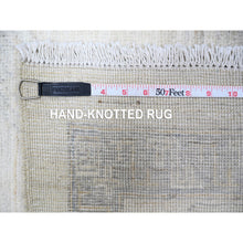 Load image into Gallery viewer, 9&#39;8&quot;x13&#39;6&quot; Daisy White, Hand Knotted, Luxurious Wool, White Wash Peshawar, Pomegranate Design, Oriental Rug FWR531348