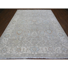 Load image into Gallery viewer, 8&#39;10&quot;x10&#39;9&quot; Goose Gray, Vegetable Dyes, White Wash Peshawar, Hand Knotted, Organic Wool, Oriental Rug FWR531360