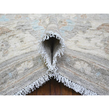 Load image into Gallery viewer, 8&#39;10&quot;x10&#39;9&quot; Goose Gray, Vegetable Dyes, White Wash Peshawar, Hand Knotted, Organic Wool, Oriental Rug FWR531360