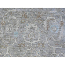 Load image into Gallery viewer, 8&#39;10&quot;x10&#39;9&quot; Goose Gray, Vegetable Dyes, White Wash Peshawar, Hand Knotted, Organic Wool, Oriental Rug FWR531360