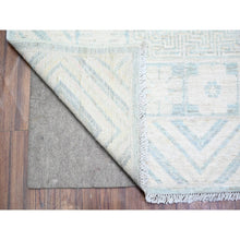 Load image into Gallery viewer, 8&#39;10&quot;x11&#39;3&quot; Stone Blue, Washed Out Peshawar with Khotan Design, Hand Knotted, Natural Dyes, Pure Wool, Oriental Rug FWR531366