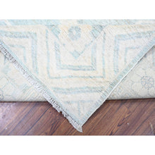Load image into Gallery viewer, 8&#39;10&quot;x11&#39;3&quot; Stone Blue, Washed Out Peshawar with Khotan Design, Hand Knotted, Natural Dyes, Pure Wool, Oriental Rug FWR531366