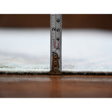 Load image into Gallery viewer, 8&#39;10&quot;x11&#39;3&quot; Stone Blue, Washed Out Peshawar With Khotan Design, Hand Knotted, Natural Dyes, Pure Wool, Oriental Rug FWR531366