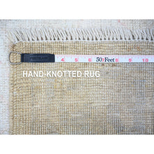 Load image into Gallery viewer, 4&#39;1&quot;x5&#39;9&quot; Stargazer Gray, Afghan Angora Oushak With Soft Colors, Vibrant Wool, Hand Knotted Natural Dyes, Oriental Rug FWR531420