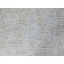 Load image into Gallery viewer, 8&#39;9&quot;x12&#39;5&quot; Apricot Orange, Faded Out Afghan Angora Oushak, Vegetable Dyes With Shiny Wool, Hand Knotted Oriental Rug FWR531474